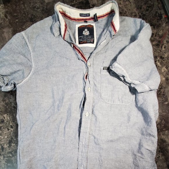 Point Zero Other - Men's Point Zero Button Down Collared Shirt